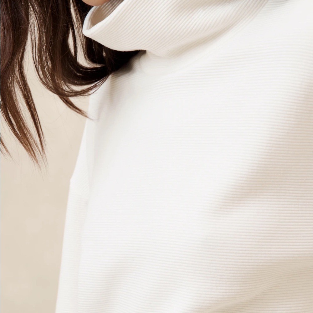 NWT Banana Republic White Ottoman Tunic Sweatshirt Size Small - Picture 3 of 7